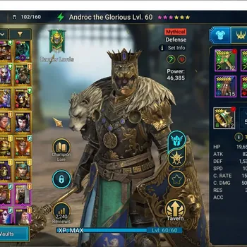 Raid: Shadow Legends Accounts Mid-Game Lv 43|832K Power|1 Mytical(Androc)+24