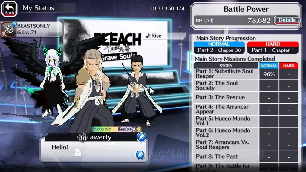 Bleach: Brave Souls Accounts [GLOBAL]52K Orbs|TYBW26 Momo,Shinji,TYBW25 Renji,1 image 4