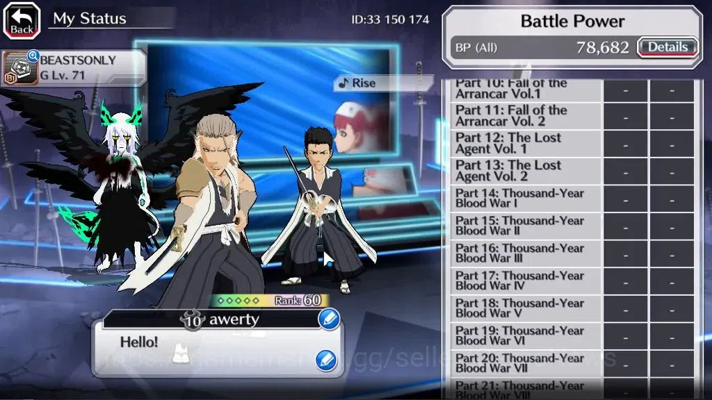 Bleach: Brave Souls Accounts [GLOBAL]52K Orbs|TYBW26 Momo,Shinji,TYBW25 Renji,1 image 5