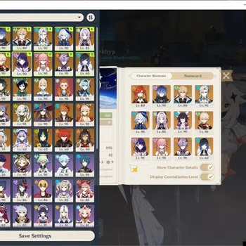Genshin Impact Accounts Others ASIA|AR 60|PremTeam Varka&Neuvillette|20