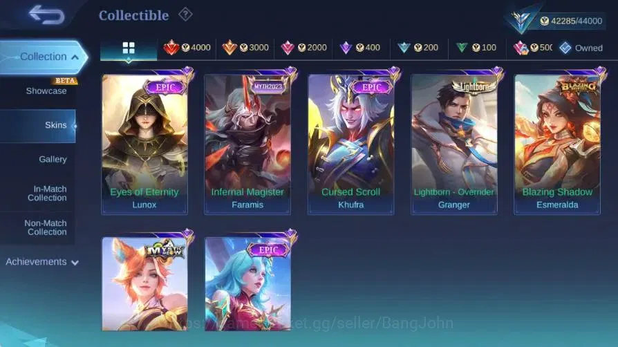 Mobile Legends: Bang Bang Accounts Global|Skin 212|Expert|Collector Natalia|Lightborn image 14