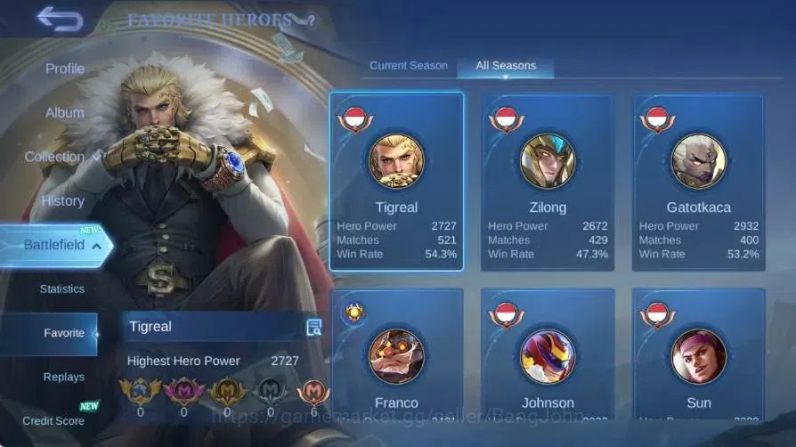 Mobile Legends: Bang Bang Accounts Global|Skin 212|Expert|Collector Natalia|Lightborn image 20