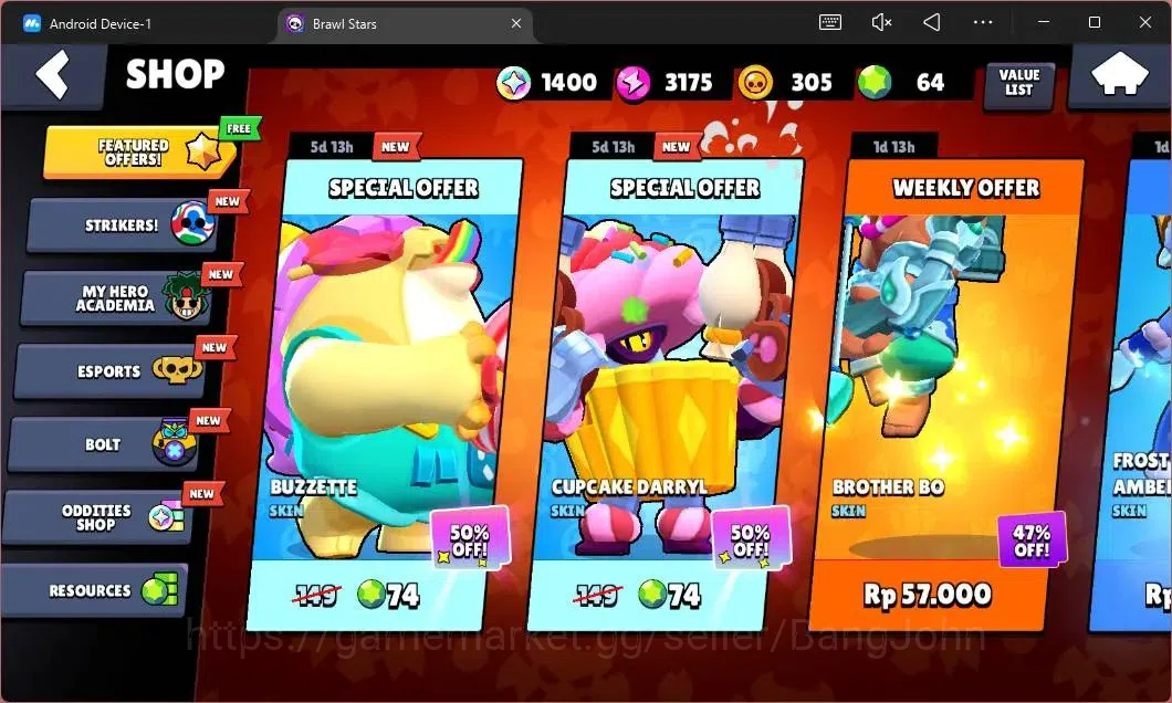 Brawl Stars Accounts Global | 530 Thropy|13 Brawler|1 Hypercharge(Shell image 4