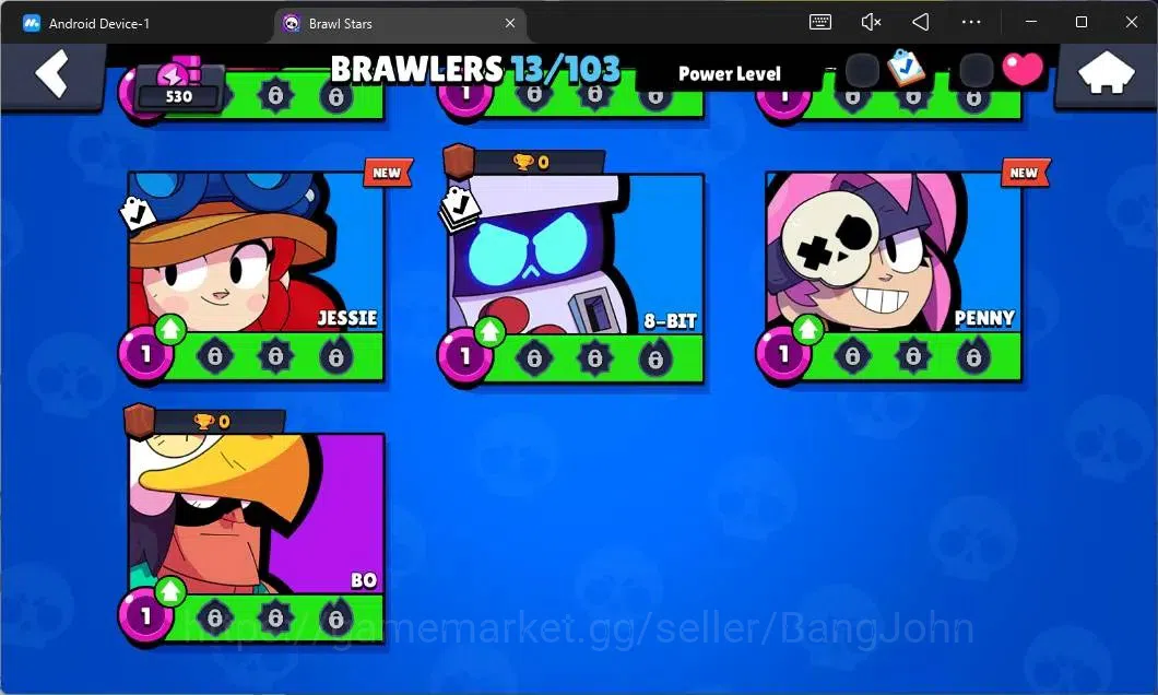 Brawl Stars Accounts Global | 530 Thropy|13 Brawler|1 Hypercharge(Shell image 7