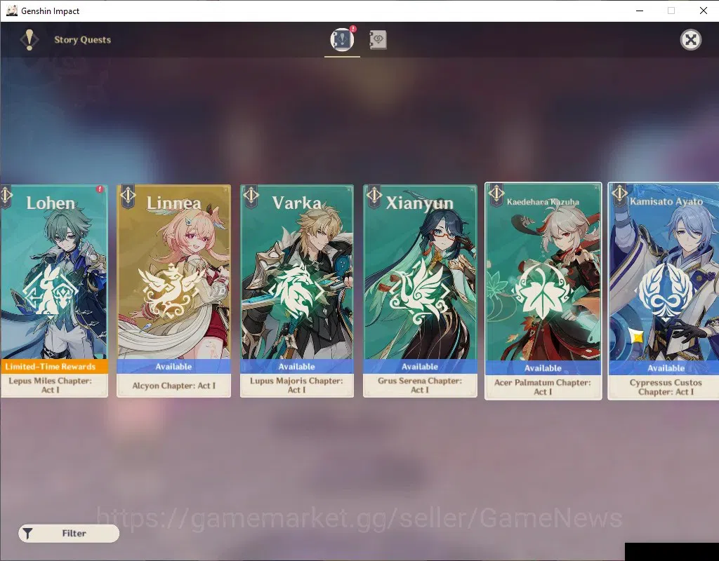 Genshin Impact Accounts ASIA|AR 53|3 Limited + 2 (*5Standart)|[Clorinde,Na image 14