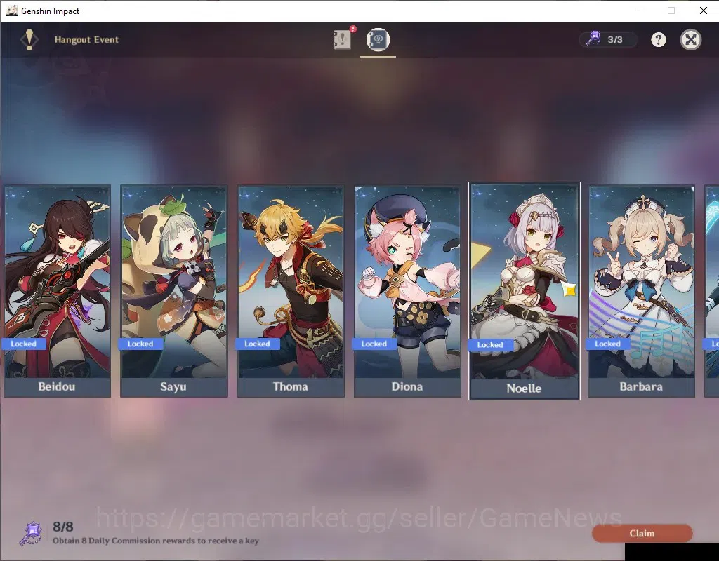 Genshin Impact Accounts ASIA|AR 53|3 Limited + 2 (*5Standart)|[Clorinde,Na image 17