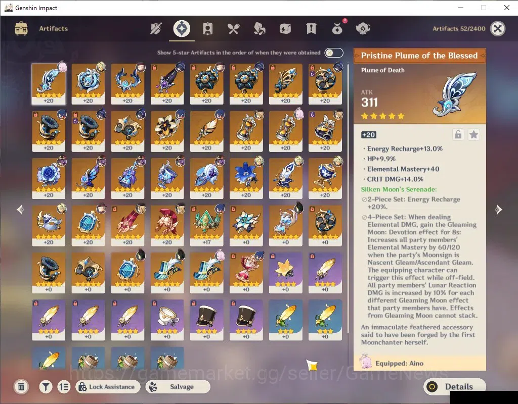 Genshin Impact Accounts ASIA|AR 53|3 Limited + 2 (*5Standart)|[Clorinde,Na image 4