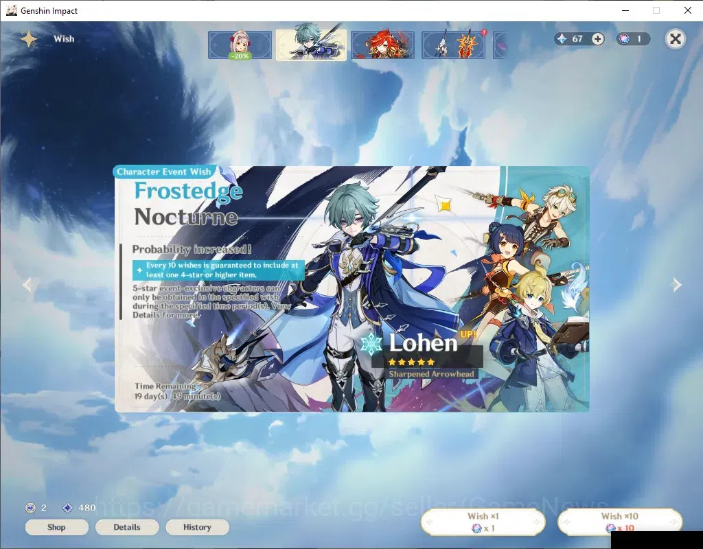 Genshin Impact Accounts ASIA|AR 53|3 Limited + 2 (*5Standart)|[Clorinde,Na image 9