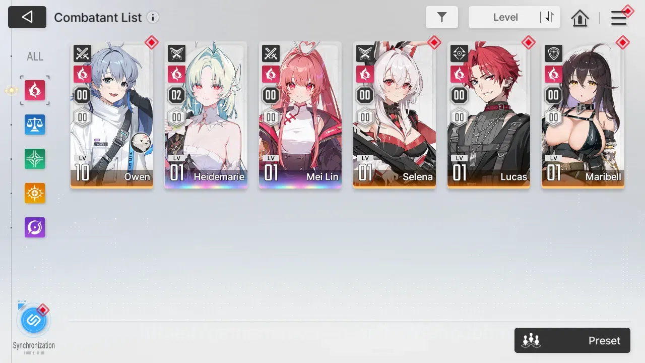 Chaos Zero Nightmare Accounts ASIA | Lvl 54 | 7 SSR | Heidemarie ME2 | Rin ME1 | Orlea ME1 | Selector On | More Details 12