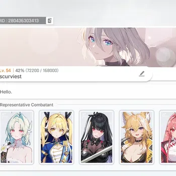Chaos Zero Nightmare Accounts ASIA | Lvl 54 | 7 SSR | Heidemarie ME2 | Rin ME1 | image 1