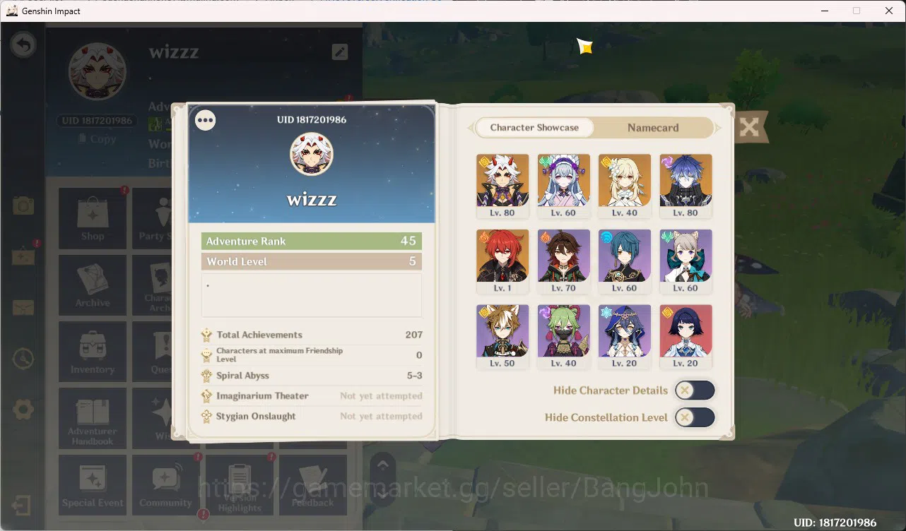 Genshin Impact Accounts Mid-Game | ASIA | AR 45 | 2 Limit Arataki Itto | F image 15