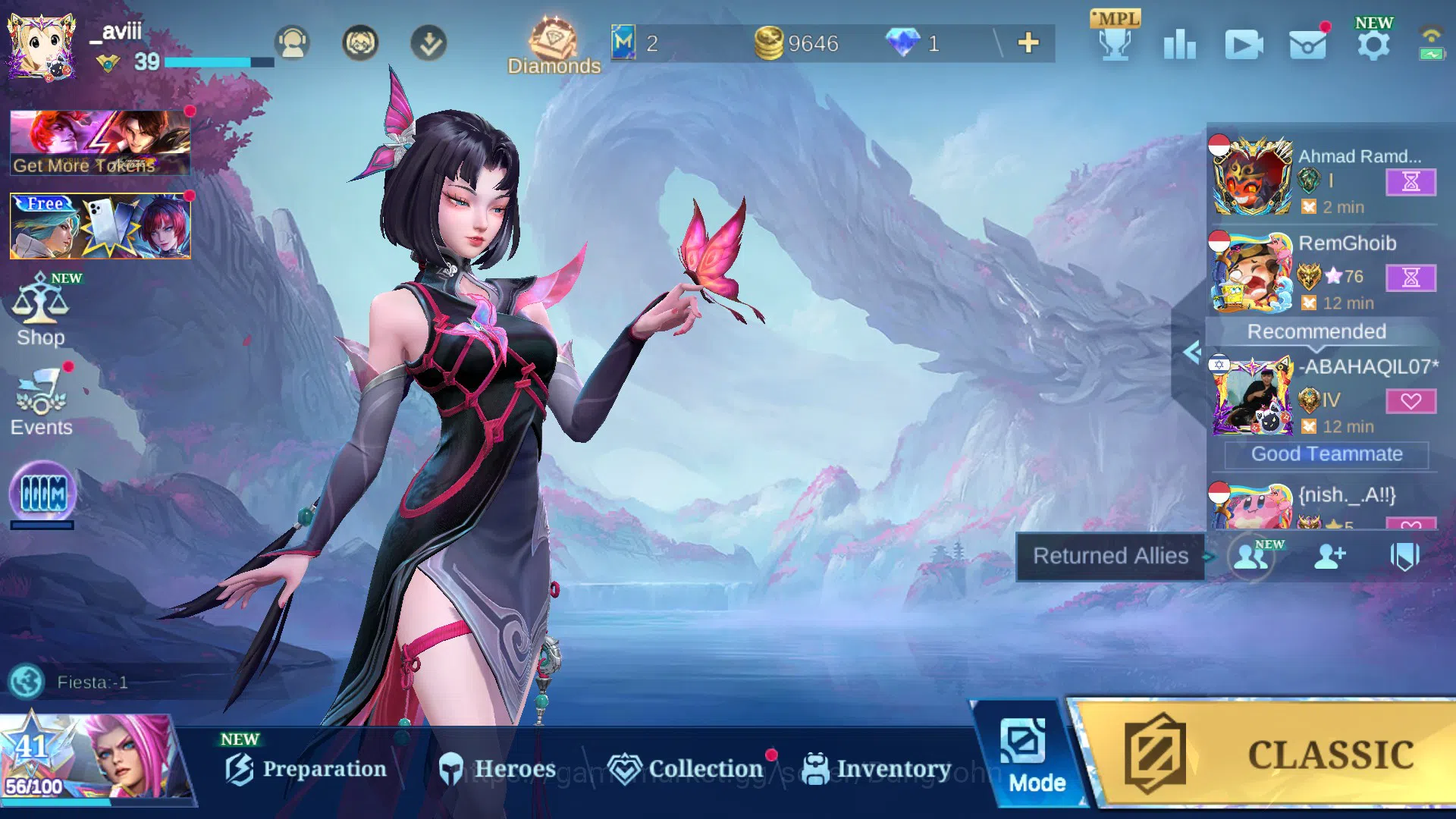 Mobile Legends: Bang Bang Accounts Hero 64 | Skin 158| Sanrio Floryn | CC Natalia | L image 1