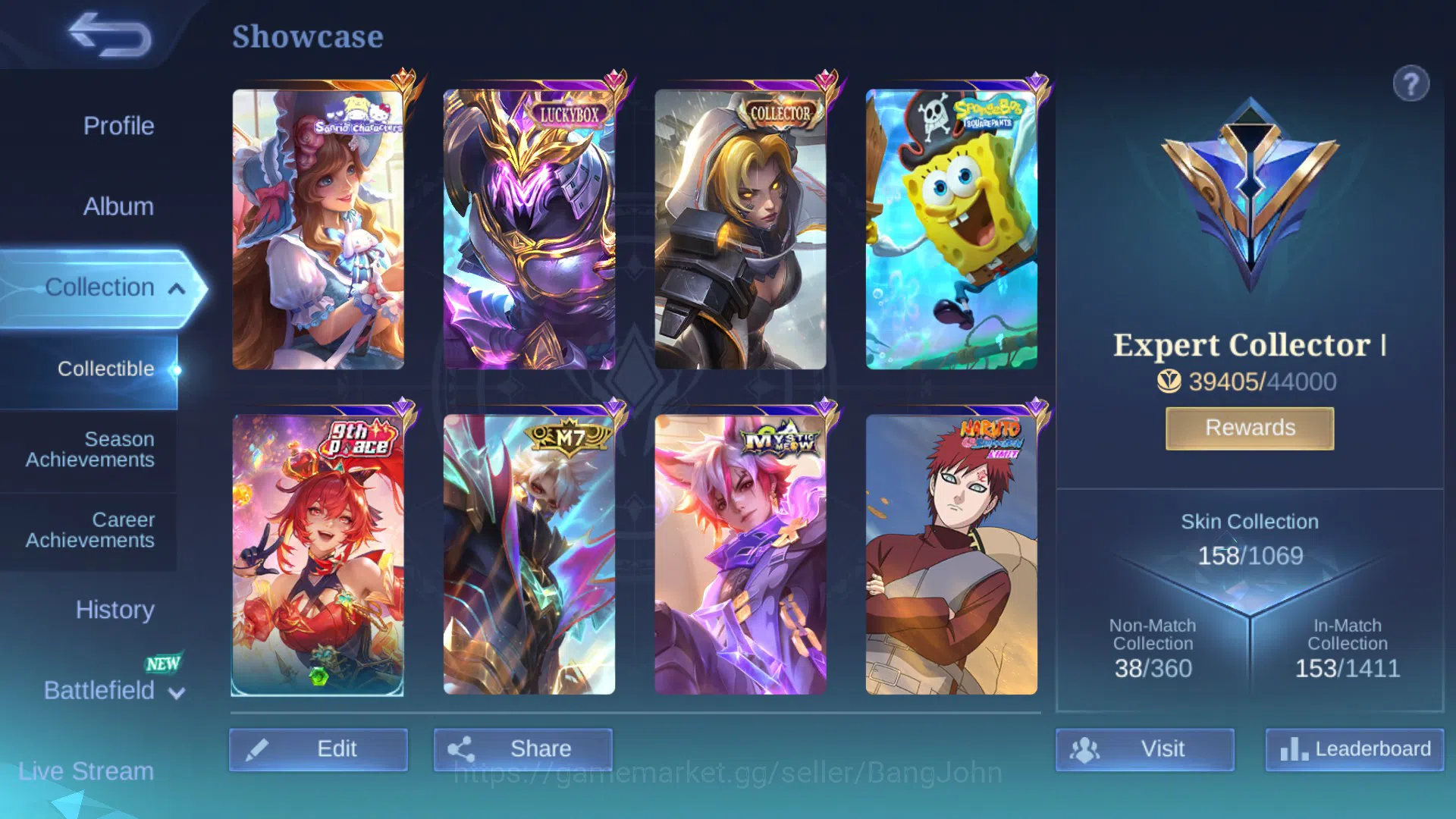 Mobile Legends: Bang Bang Accounts Hero 64 | Skin 158| Sanrio Floryn | CC Natalia | L image 3