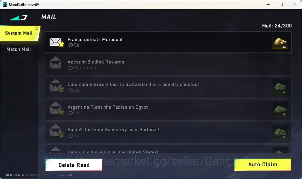 Blood Strike Accounts Others ASIA | 1 ULTRA MELEE: Butterfly Knife - Starfall | 1 TR Gun: MCX| 1 ULTRA Gun | 1 Epic Name 2