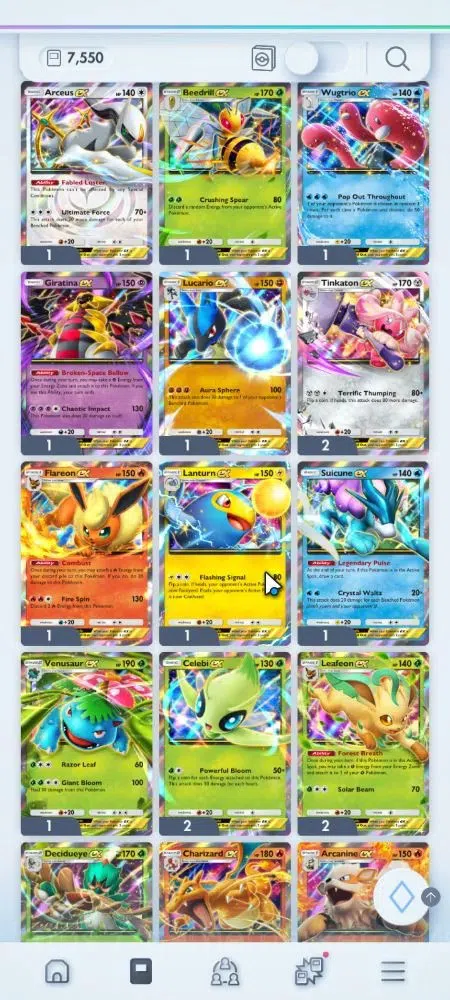 Pokémon TCG Pocket Accounts EN 7,5K Card|145 EX|2 Crown [Lunala,Metal Barrier] image 15