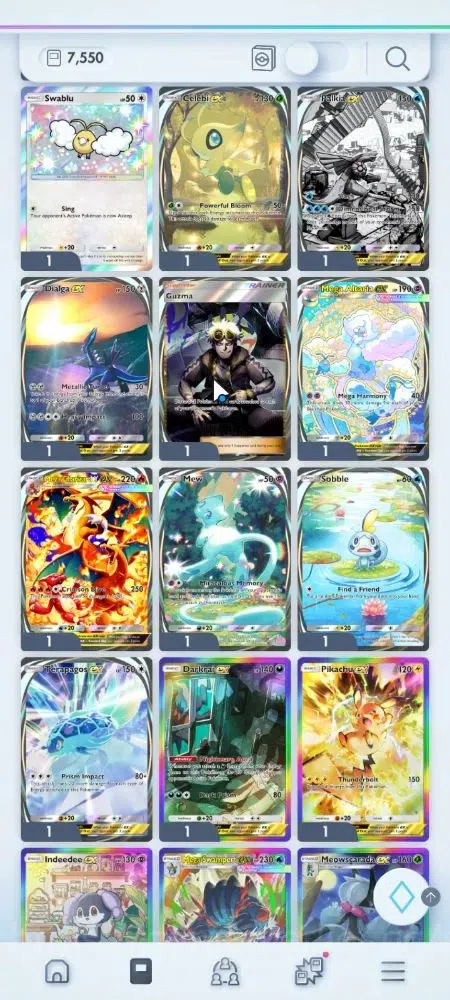 Pokémon TCG Pocket Accounts EN 7,5K Card|145 EX|2 Crown [Lunala,Metal Barrier] image 5