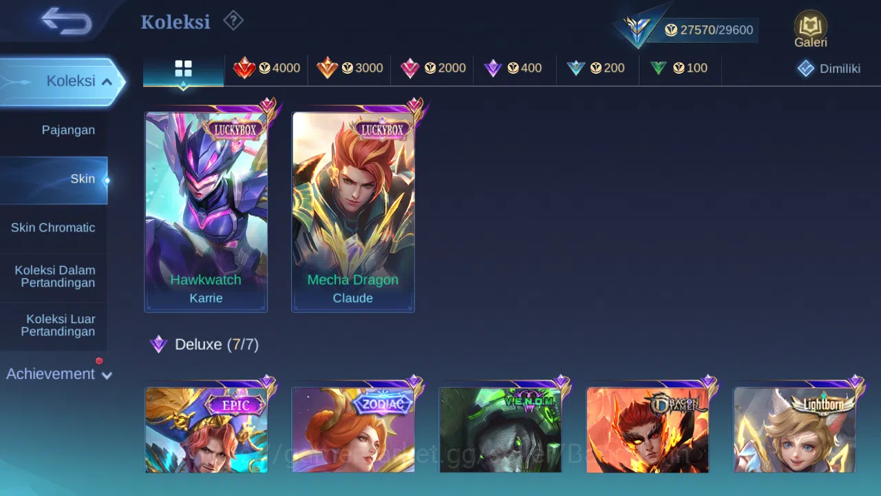 Mobile Legends: Bang Bang Accounts Hero 49 Skin 89 | Prime Granger | KOF Karina | Luc image 3