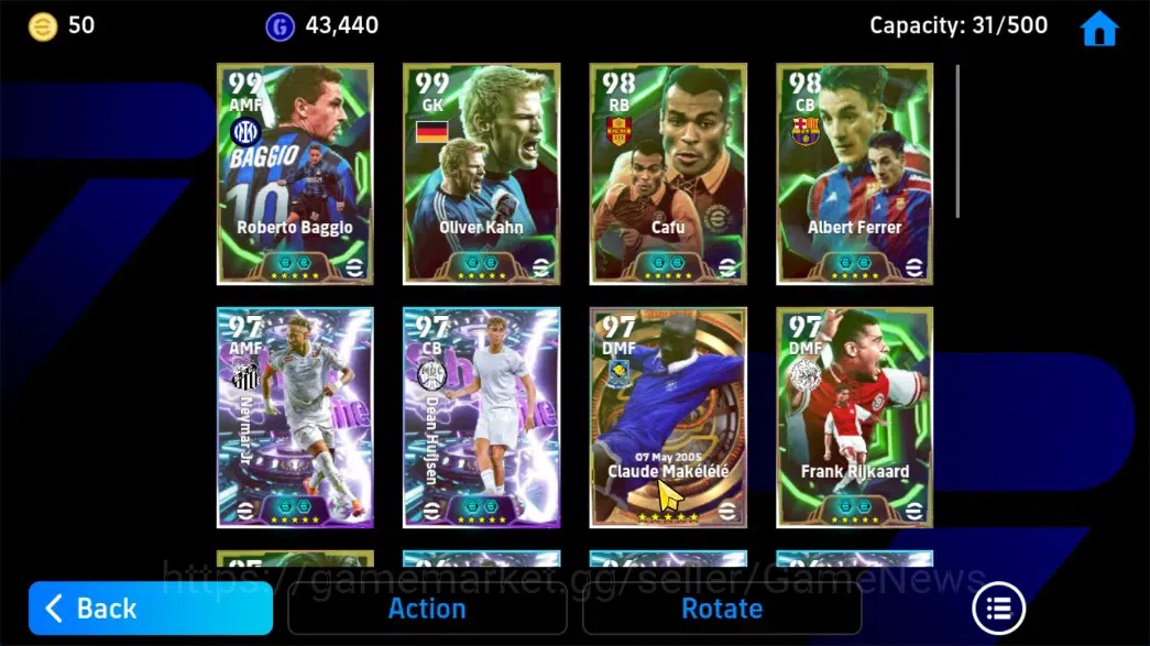 eFootball Accounts Android|BigTime Claude Makelele,Epic Roberto Baggi image 8