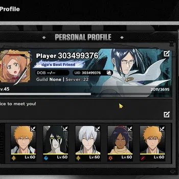 BLEACH: Soul Resonance Accounts Nuverse SEA|Lv.45|6 SSR 4 Sign (Ichigo