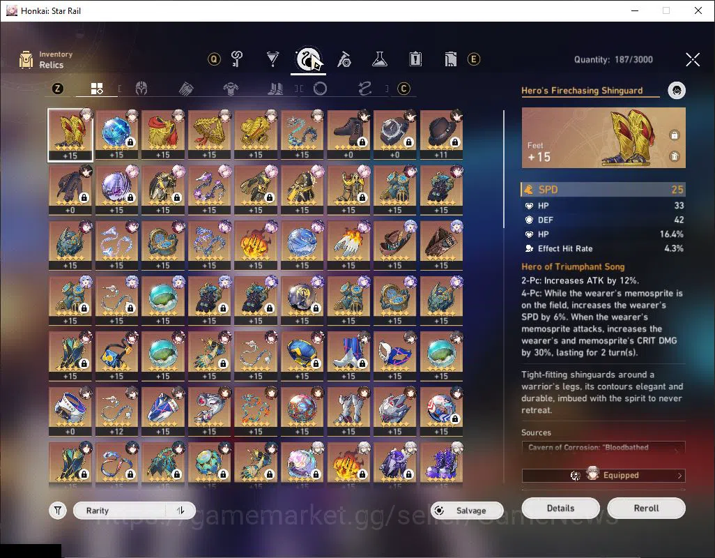 Honkai Star Rail Accounts Asia|TL 70|DOT Prem Team|13 Limited|[Evernight,Jin image 7