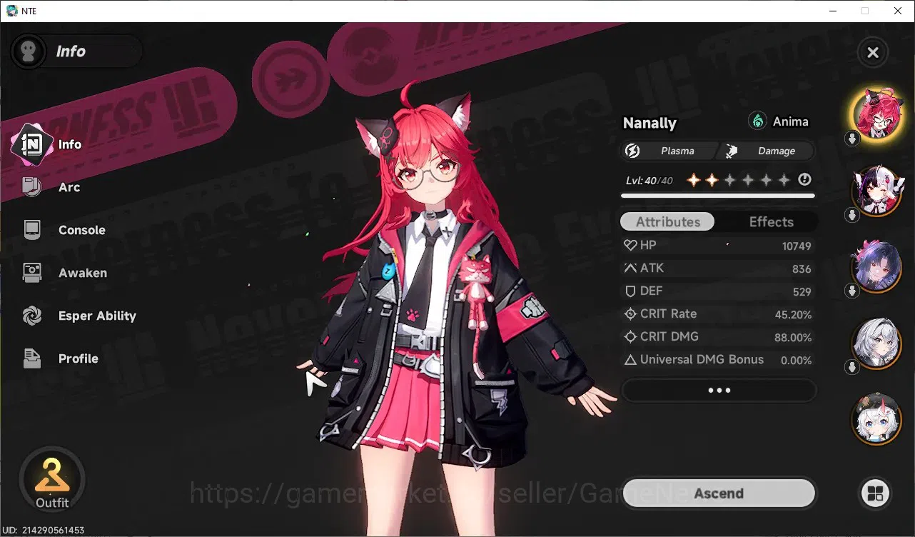 Neverness to Everness Accounts GLOBAL SEA|HL27|TL13|6SSR 3Limited(Hotori+Skin,Lac image 6