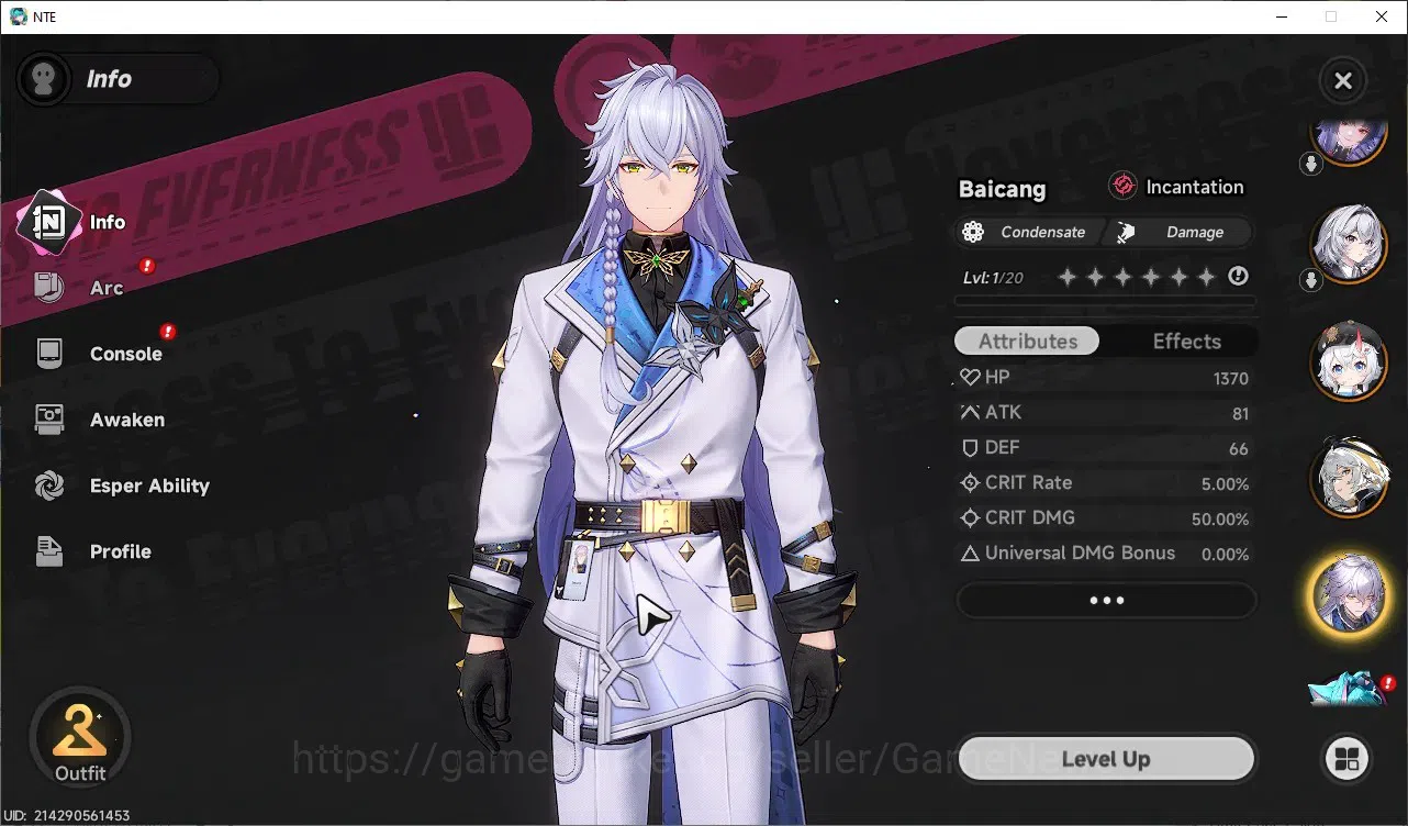 Neverness to Everness Accounts GLOBAL SEA|HL27|TL13|6SSR 3Limited(Hotori+Skin,Lac image 9