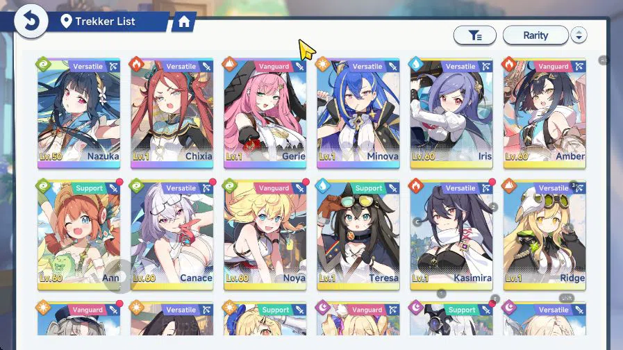 Stella Sora Accounts GLOBAL Lv27| 4 SSR 1 Limit (NazukaT3), Chixia, Gerie, Minova, etc |Selector ON |5 SSR Disc