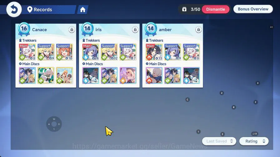 Stella Sora Accounts GLOBAL Lv27| 4 SSR 1 Limit (NazukaT3), Chixia, Gerie, Minova, etc |Selector ON |5 SSR Disc 9