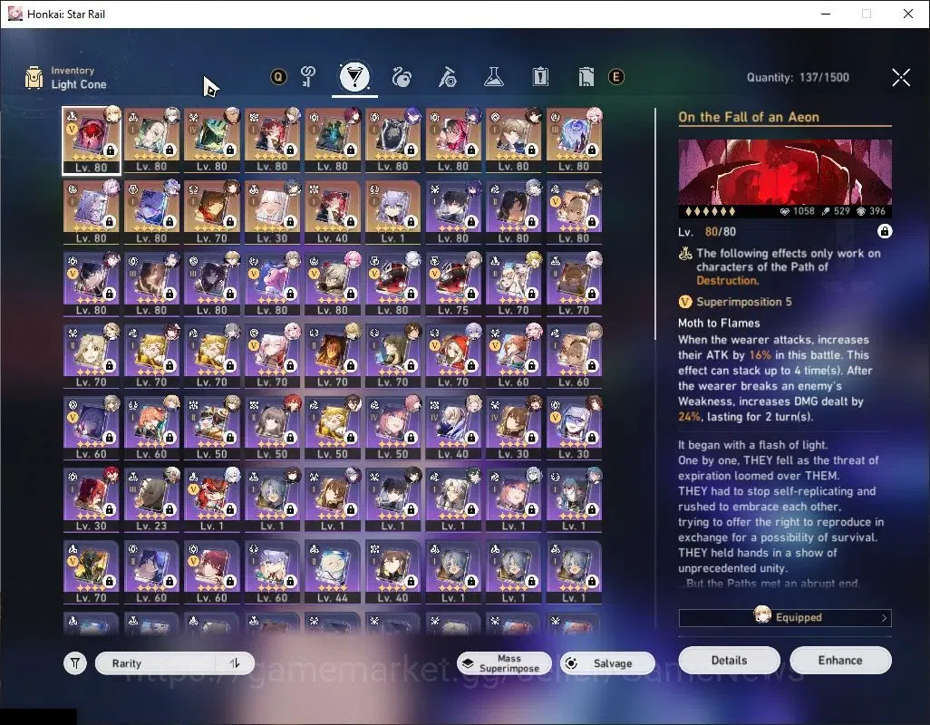 Honkai Star Rail Accounts Asia|TL 70|Triple DoT|Free GI+ZZZ|22 Limited|[Fire image 8