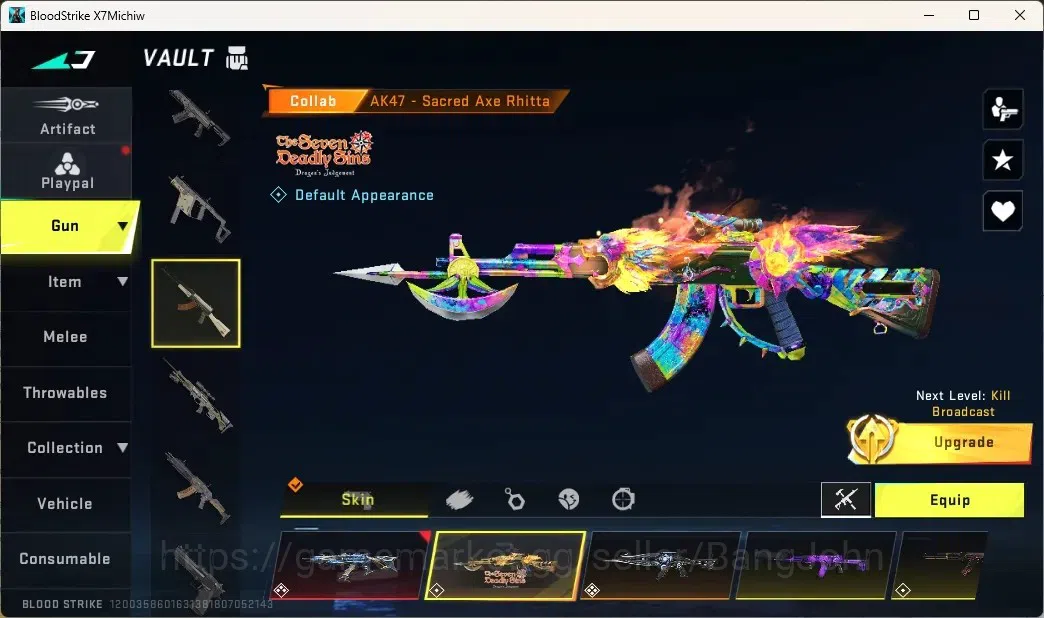 Blood Strike Accounts ASIA | 3 Eternal: M4A1-Blight's Embrace, AK47-Over image 11