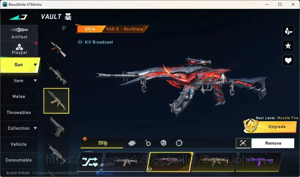 Blood Strike Accounts ASIA | 3 Eternal: M4A1-Blight's Embrace, AK47-Over image 13