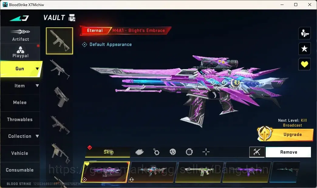 Blood Strike Accounts ASIA | 3 Eternal: M4A1-Blight's Embrace, AK47-Over image 2