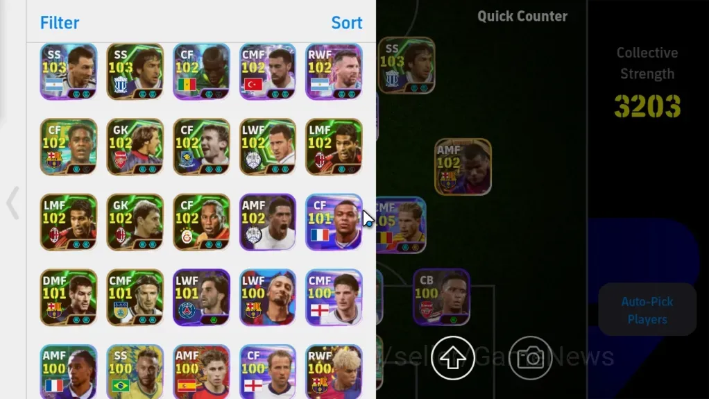 eFootball Accounts を購入 - Android | Power 3203 | 1 Big Time