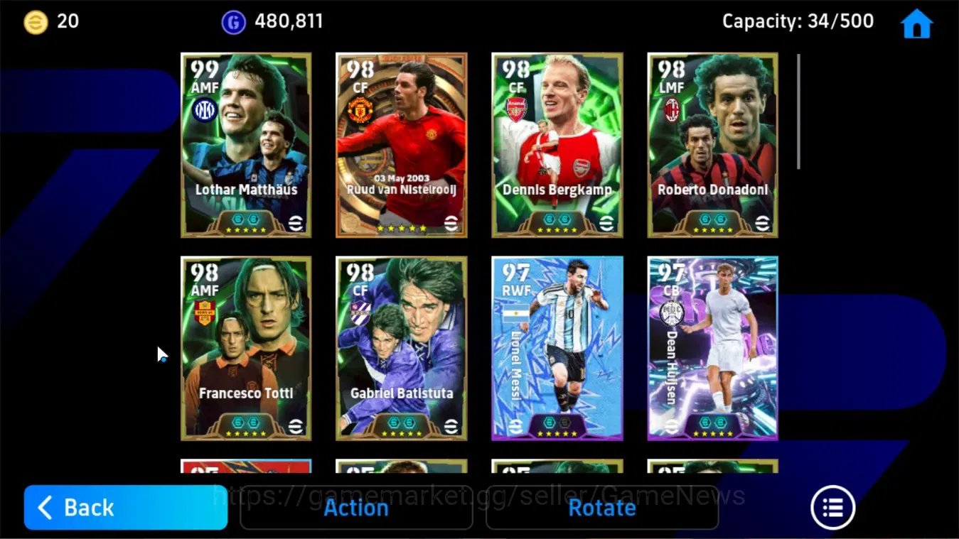 eFootball Accounts Android|Card Old Collection|Big Time Ruud van Nist image 11