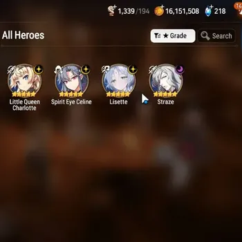 Epic Seven Accounts Starter Global Unverif|Fresh Starter|4ML (Lisette,LQC, SEC, Straze)|Theater Locked|PoH+Bless ON|MoR