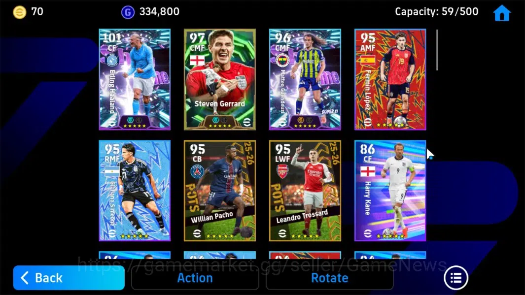 eFootball Accounts Android|Epic S.Gerrard,ShowTime E.Haaland,Matteo G image 4