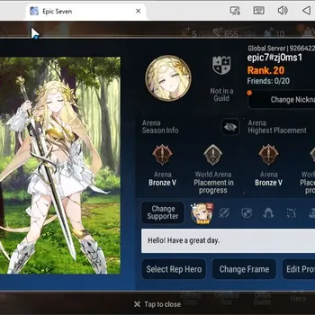 Epic Seven Accounts Starter Global|Starter|3 ML(MSIseria,SSVivian,Arb.Vildred)|PoH+Bless ON||Theater freshStigma