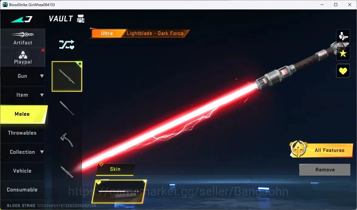 Blood Strike Accounts ASIA |1 Ultra Lightblade - Dark Force|2 Legendary image 6