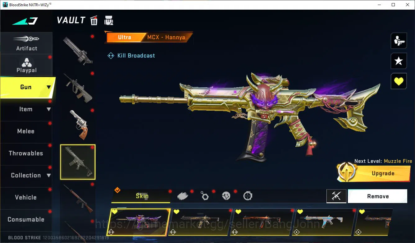 Blood Strike Accounts ASIA|ETHERNAL=AUG(LVL 4)|EVO=FAL|COLLAB=FAL,M700,K image 19