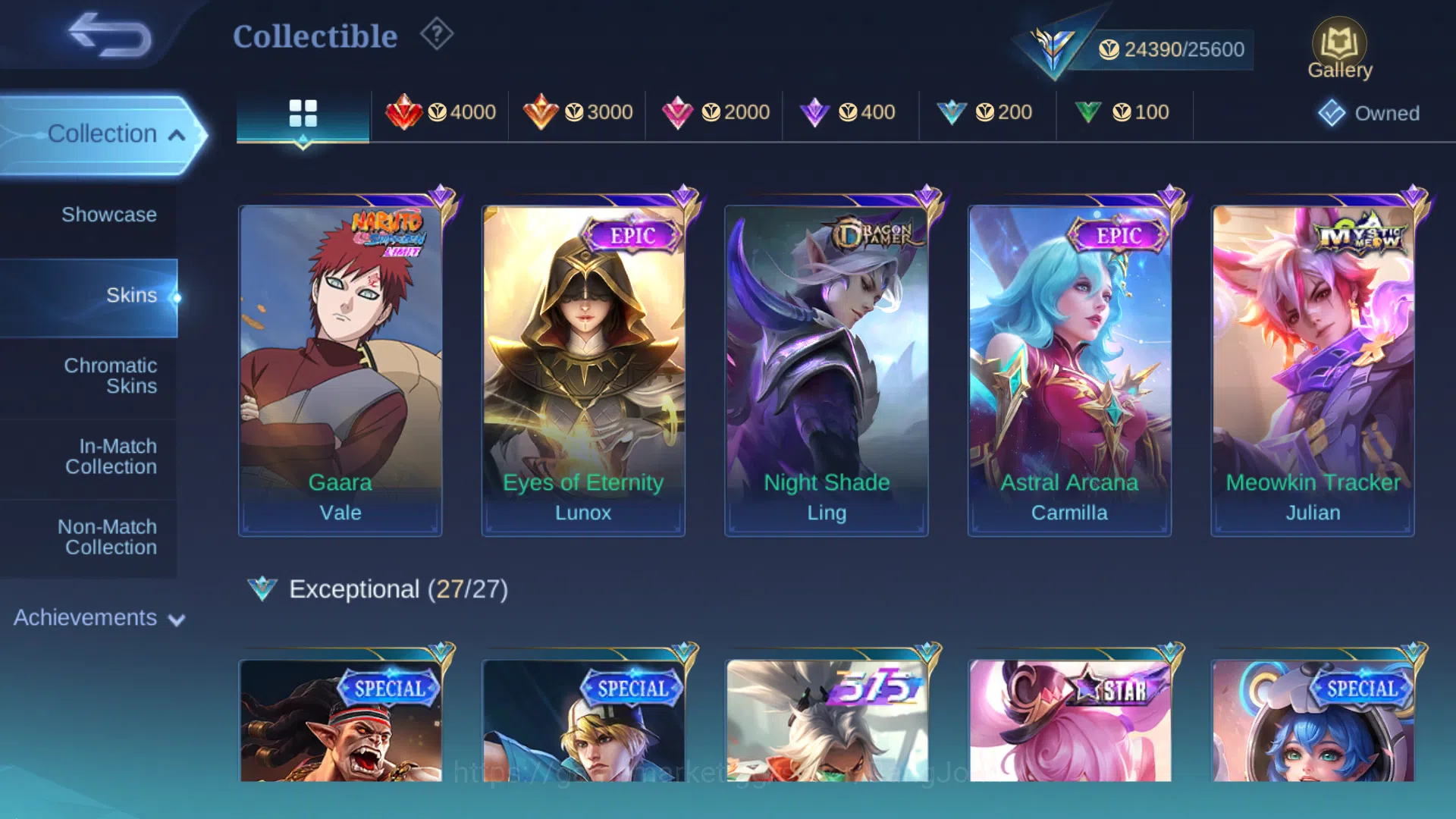 Mobile Legends: Bang Bang Accounts Hero 93 | Skin 117 | Spec Jungle | lightborn Fanny image 10
