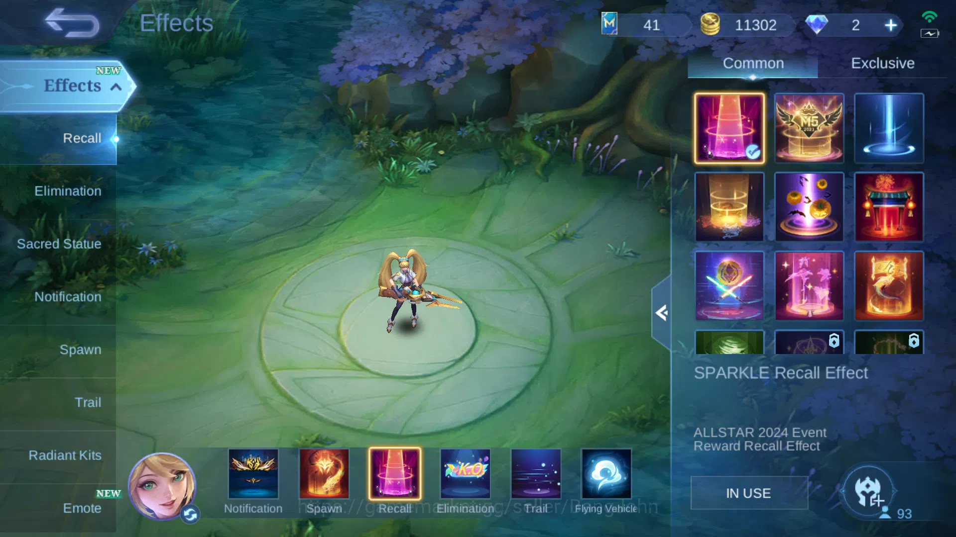 Mobile Legends: Bang Bang Accounts Hero 93 | Skin 117 | Spec Jungle | lightborn Fanny image 4