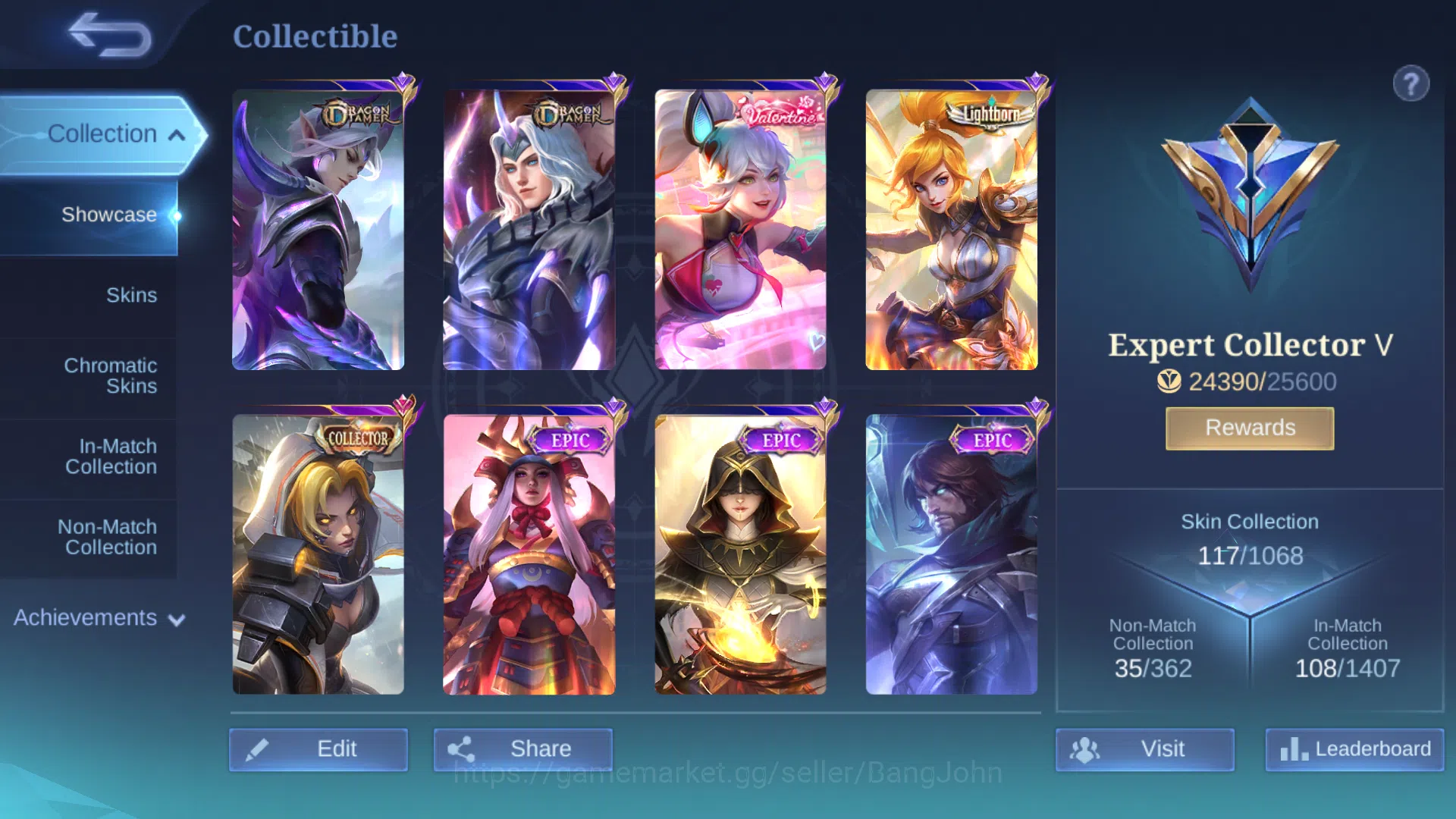 Mobile Legends: Bang Bang Accounts Hero 93 | Skin 117 | Spec Jungle | lightborn Fanny image 6