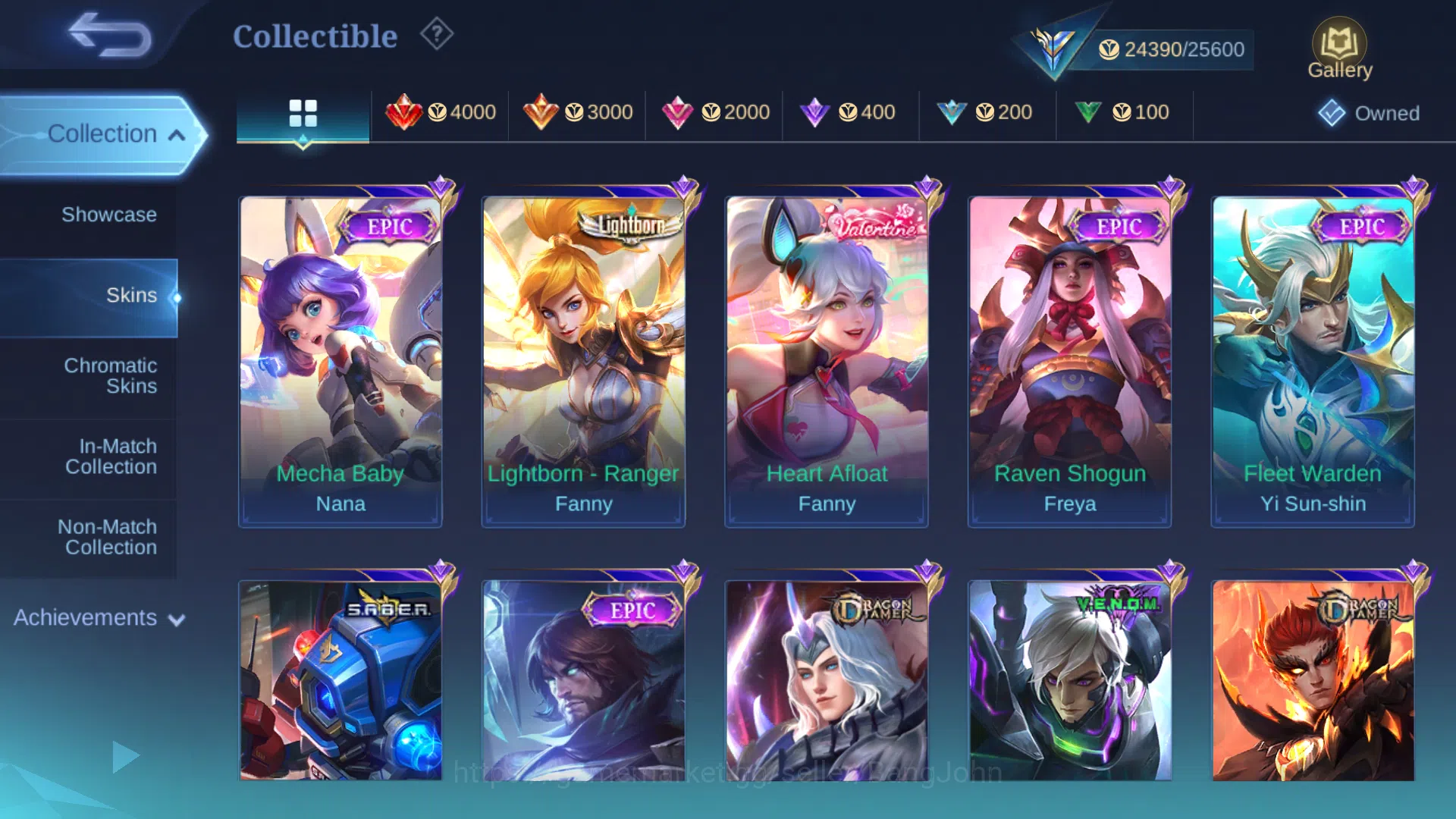 Mobile Legends: Bang Bang Accounts Hero 93 | Skin 117 | Spec Jungle | lightborn Fanny image 8
