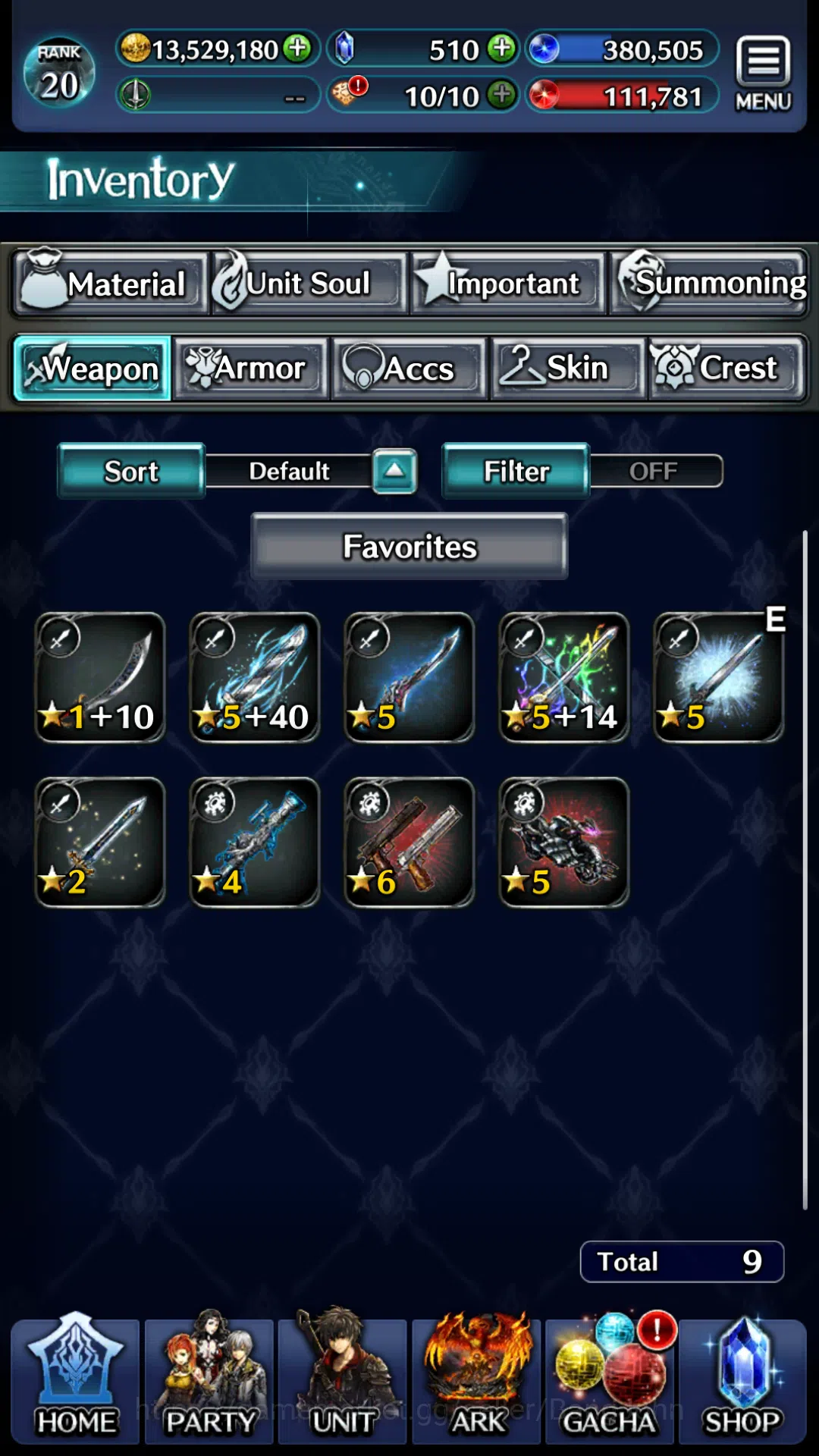 Last Cloudia Accounts Global|Rank 20|Collab (DragonoidMilim,Vergil,Nero) image 19