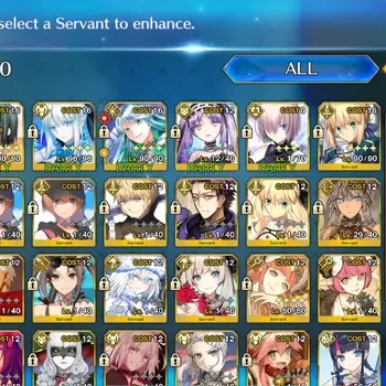 Fate-Grand Order Accounts NA|Babylonia Lv 97|6 SSR|Melusine, Morgan, Waver, Kukulcan, Saber Artoria, Lancer Artoria|2 Black