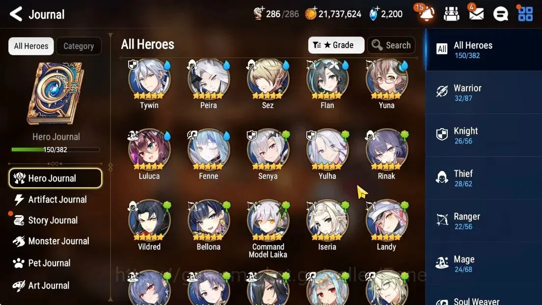 Epic Seven Accounts High-End Global|New ERA|9ML(Monarch Iseria, BArunka, NM Luna, RRoana, DK Sharun)|PoH+Bless+Theater ON|SS 3