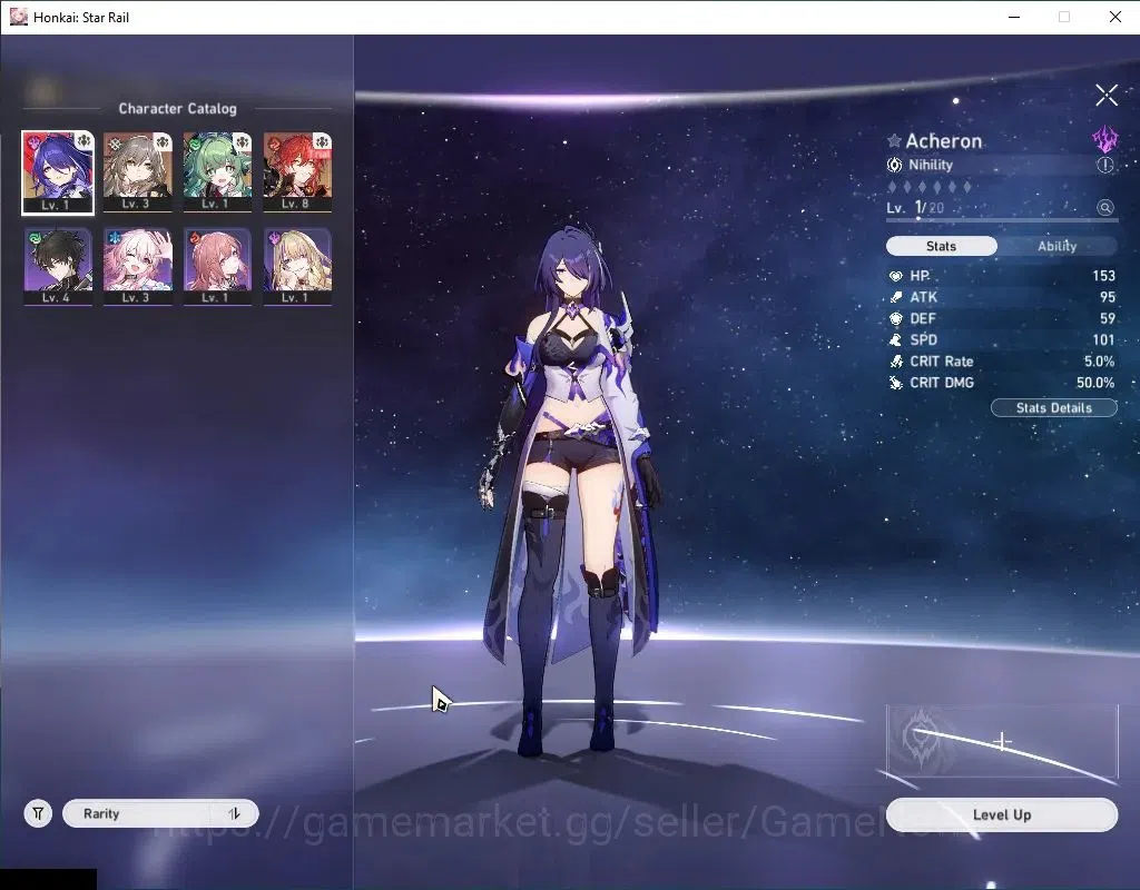 Honkai Star Rail Accounts EU |TL 3|1,6K SJ|2 Limited| [Acheron,Huohuo] |20 S image 4