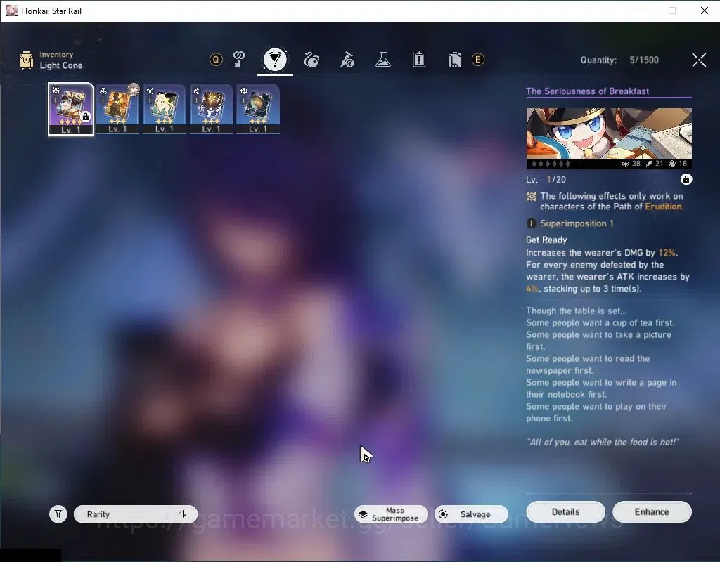 Honkai Star Rail Accounts EU |TL 3|1,6K SJ|2 Limited| [Acheron,Huohuo] |20 S image 5