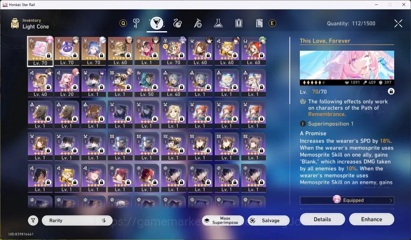 Honkai Star Rail Accounts Mid Game ASIA|TL 57|10 Char Limited [Yao 11