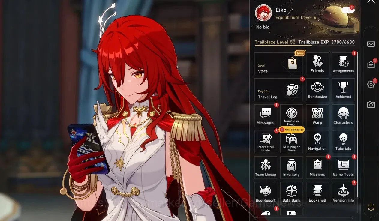 Honkai Star Rail Accounts Others ASIA |TL 52|3 Limited|1 GC| Himeko Nova + Signature, Permansor Terrae, Seele |Welt 1